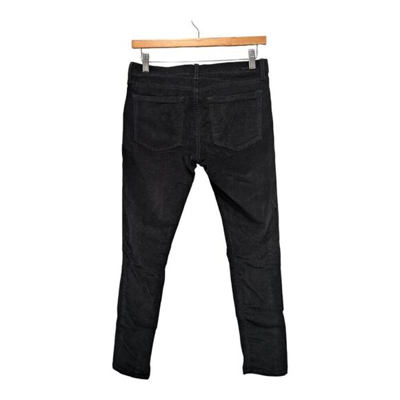 Banana Republic Black Zipper Pockets Skinny Ankle Corduroy Jeans Pants, 27S - Picture 6 of 10